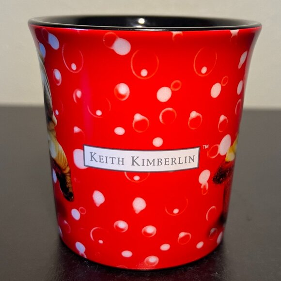 KEITH KIMBERLIN Shar-Pei in Red Glitter Hat Ceramic Mug ~ Dog Lover - Picture 4 of 8